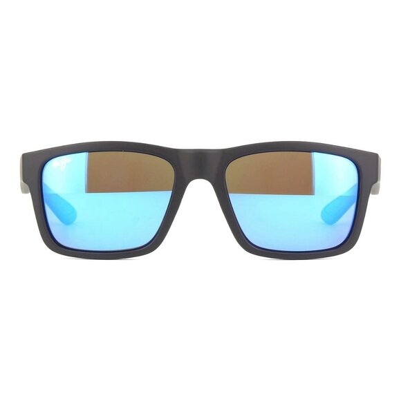 New MAUI JIM The Flats Black Polarised Square B897 02B Sunglasses Women - Picture 2 of 4